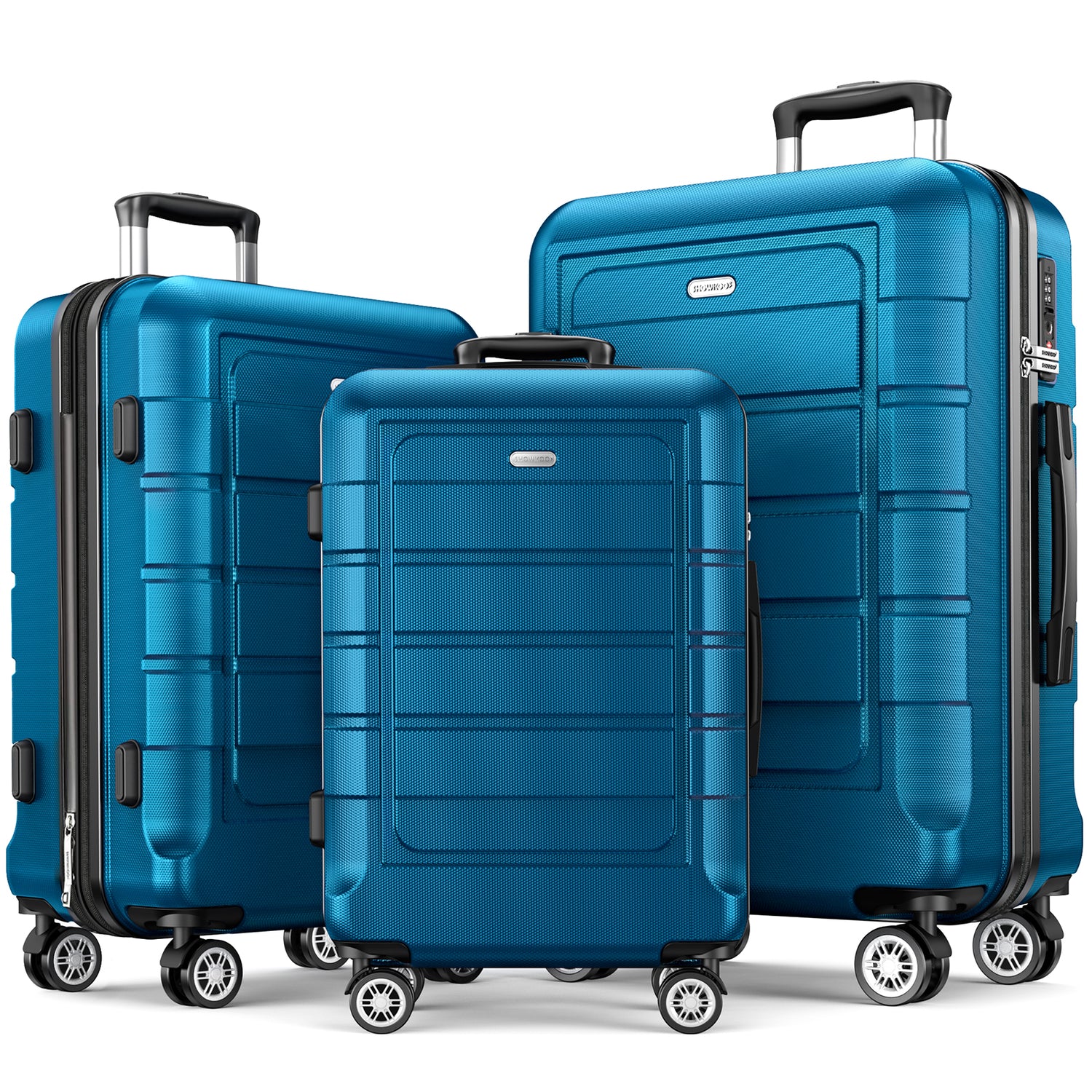SHOWKOO II Luggage 3-Piece Set BLUE