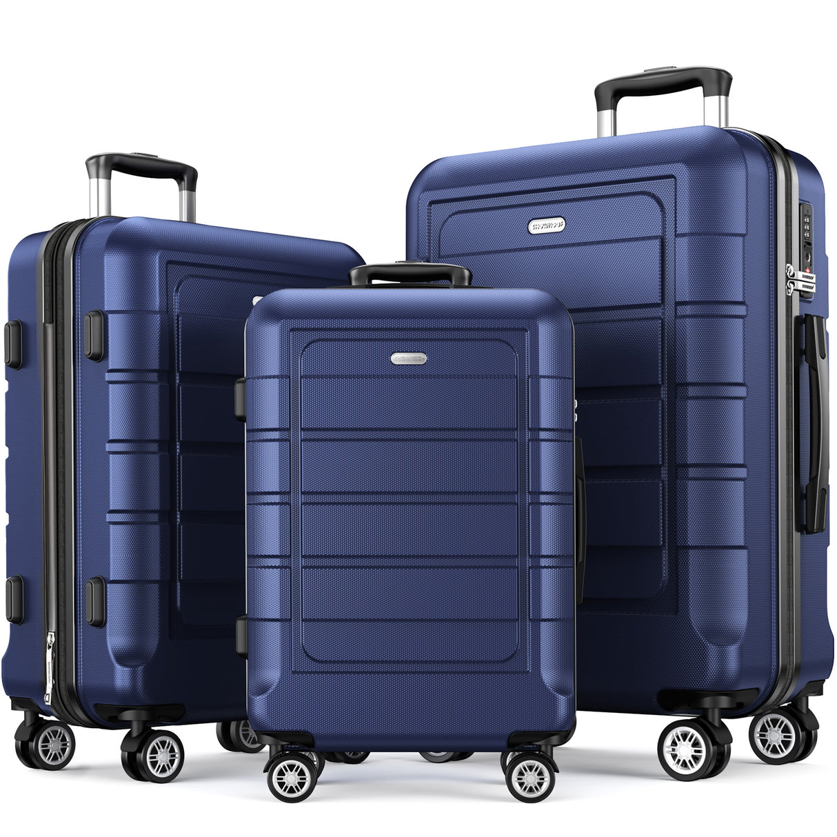 SHOWKOO II Luggage 3-Piece Set BLUE