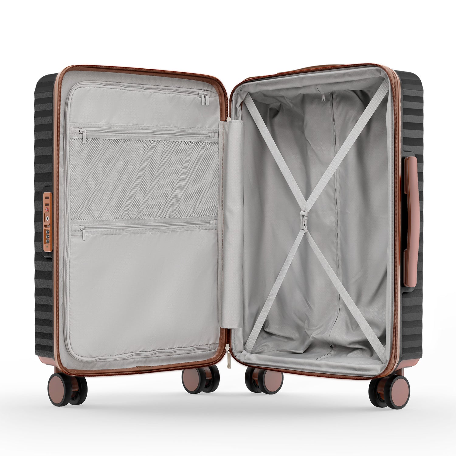SHOWKOO I Luggage 3-Piece Set BLACK