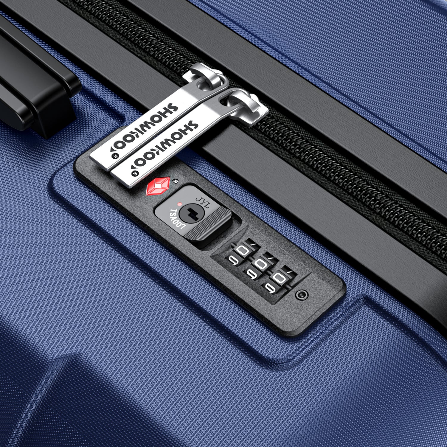 SHOWKOO II Luggage 3-Piece Set BLUE