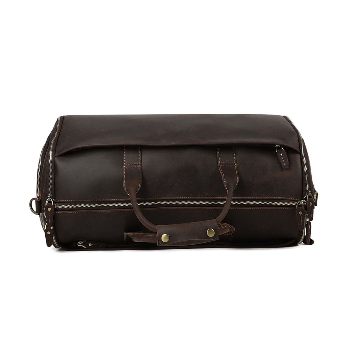 Cochon Collapsible Leather Weekend Duffel
