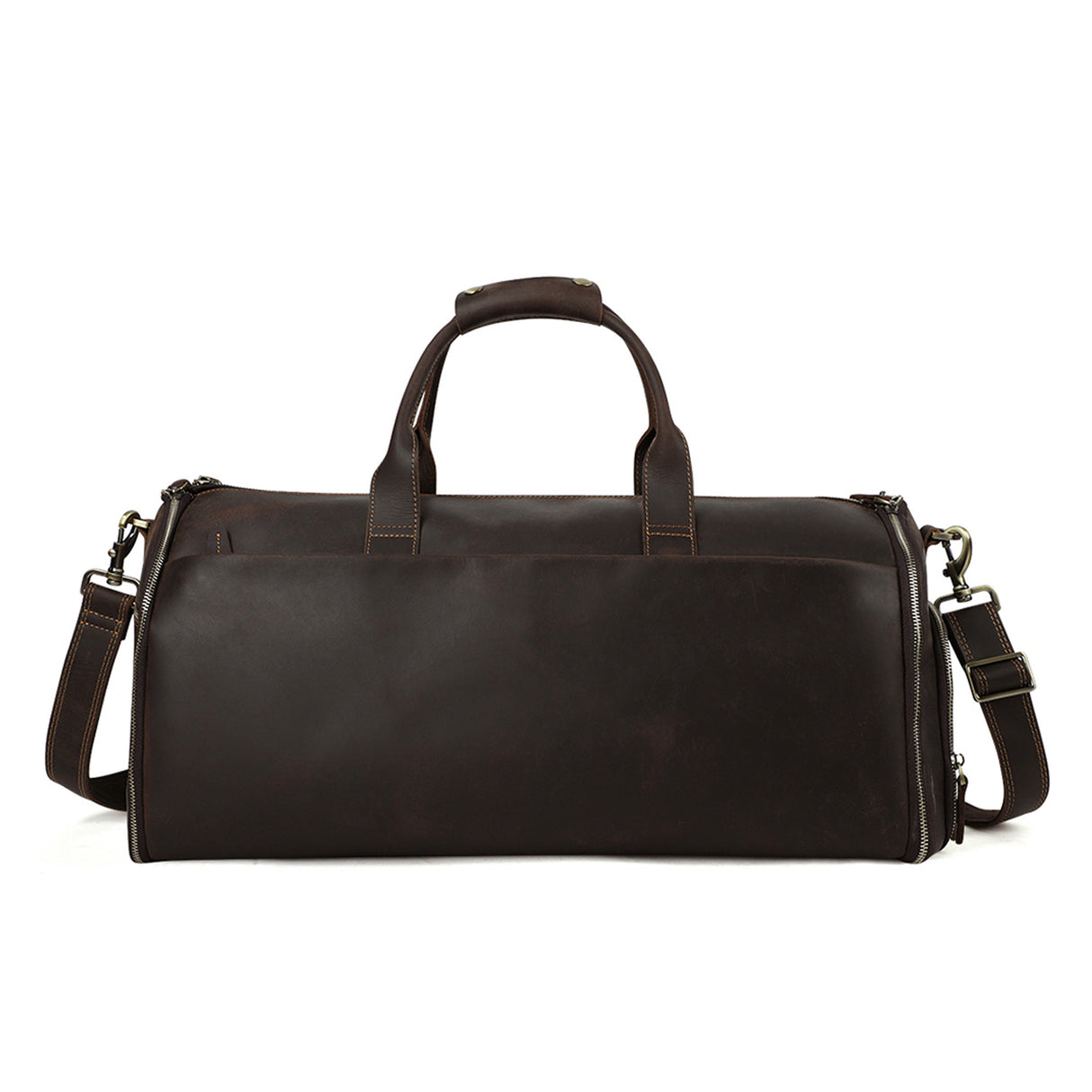 Cochon Collapsible Leather Weekend Duffel