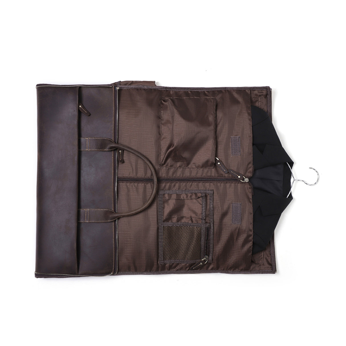 Cochon Collapsible Leather Weekend Duffel