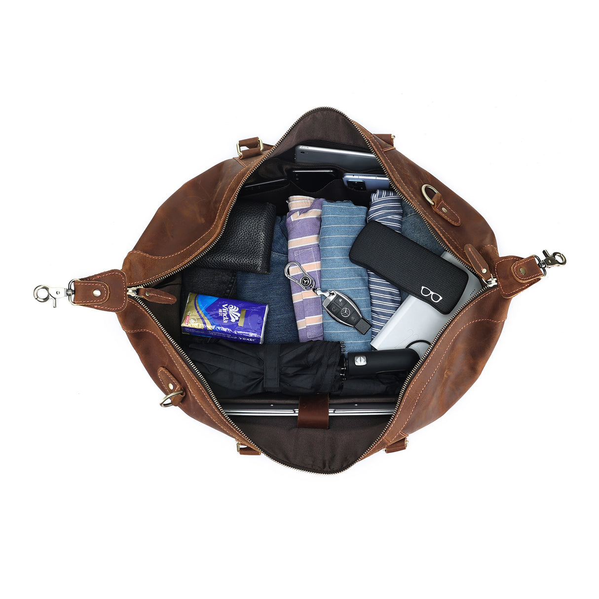 Cochon Genuine Leather Travel Duffle VIII