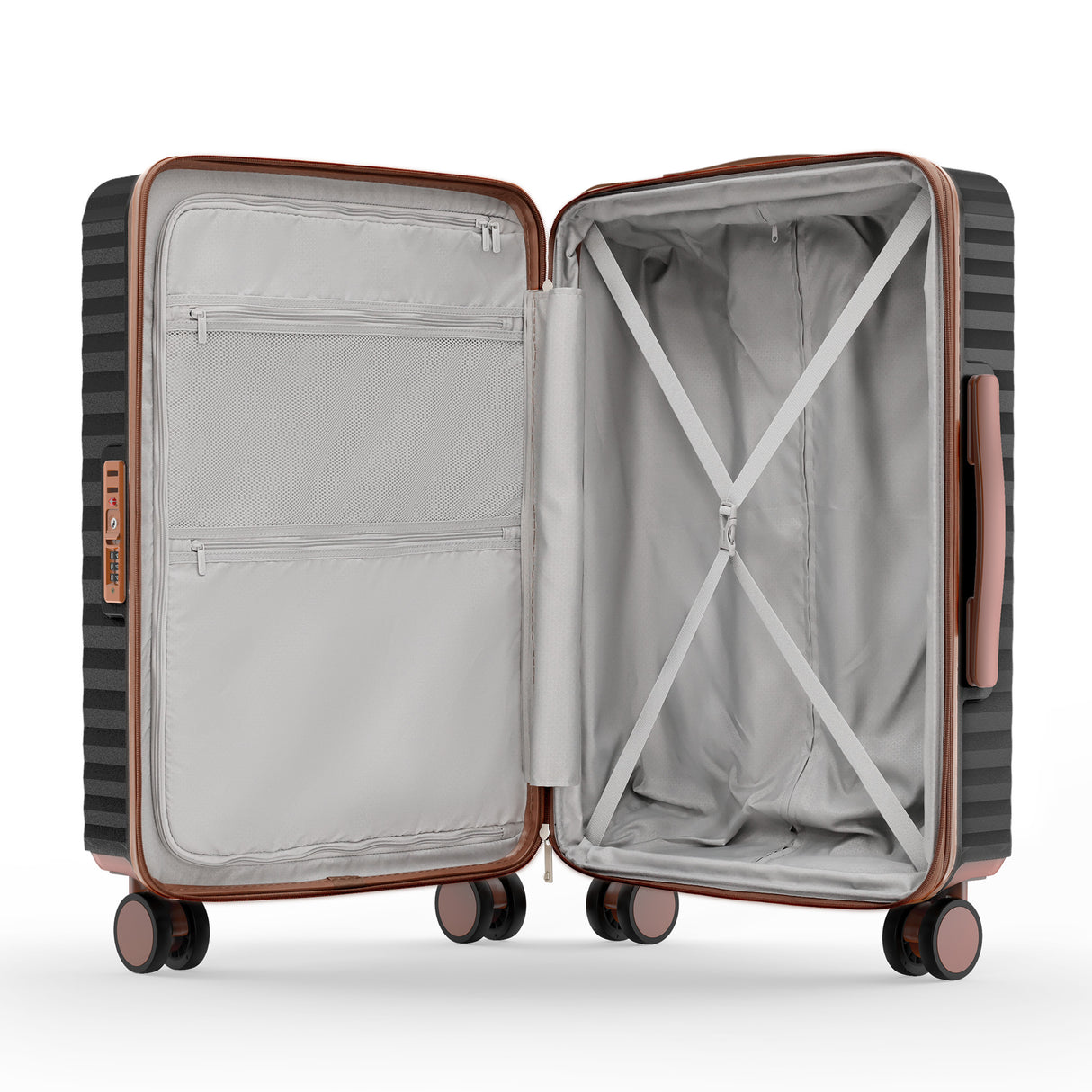 SHOWKOO I Luggage 3-Piece Set BLACK
