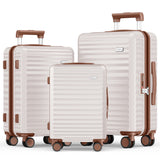 SHOWKOO I Luggage 3-Piece Set BLACK
