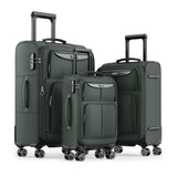 SHOWKOO Softside I Luggage 3-piece Set RED