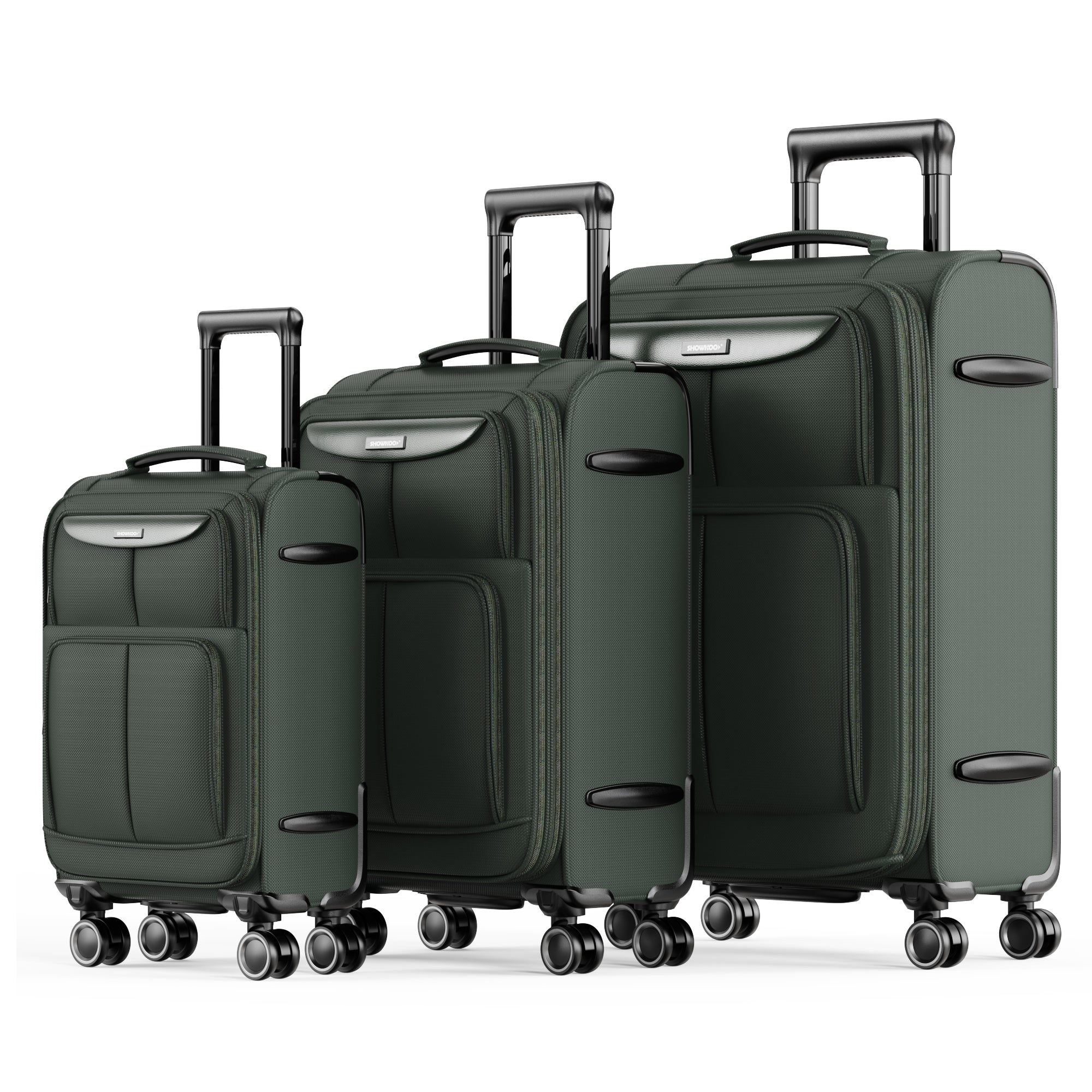 SHOWKOO Softside I Luggage 3-piece Set PURPLE – Showkooluggage