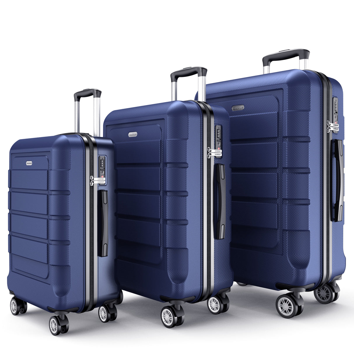 SHOWKOO II Luggage 3-Piece Set BLUE
